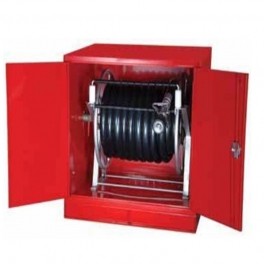 FIXED CONTANT FLOW Hose reel mounted with cabinet